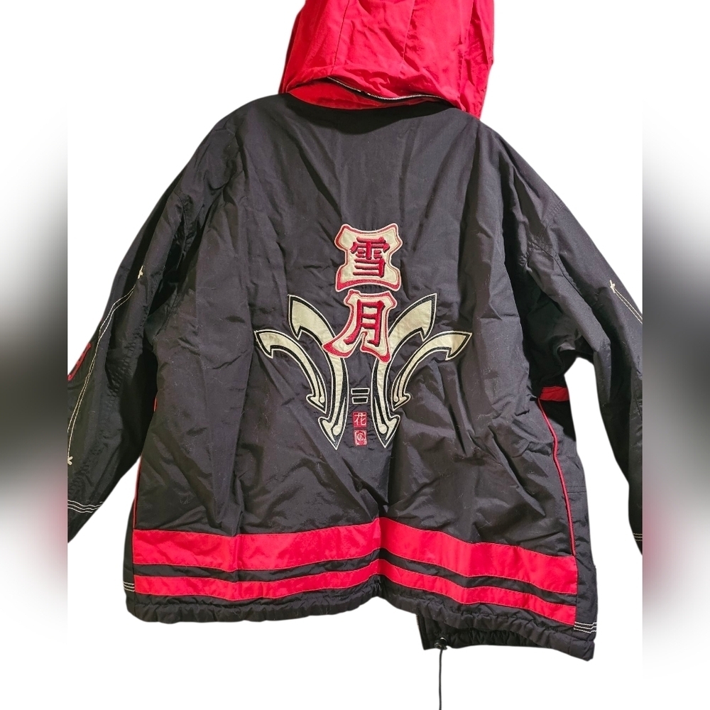 Y2K Bogner x Goan Thylmann Black Red Japanese Ski Jacket Large